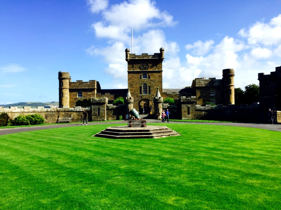 Castle On Green Lawn