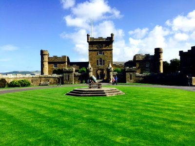 Castle On Green Lawn