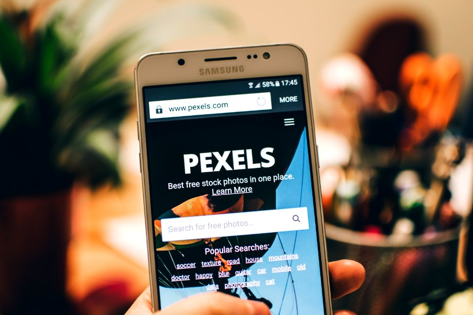 White Turned On Samsung Android Smartphone