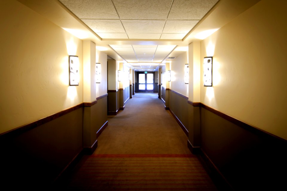 White Grey Hallway