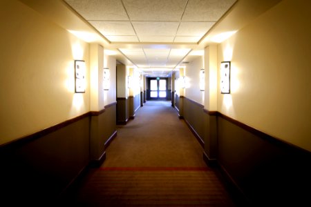 White Grey Hallway photo