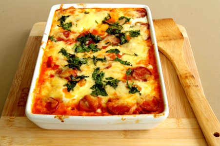 Tomato And Sausage Cheese Casserole