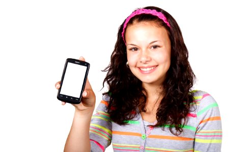 Girl With Smartphone photo