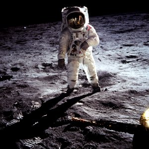 Buzz Aldrin On Moon