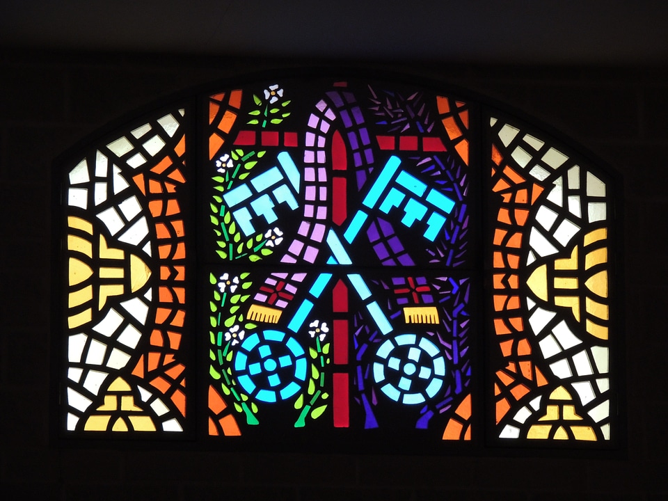Church glass colors