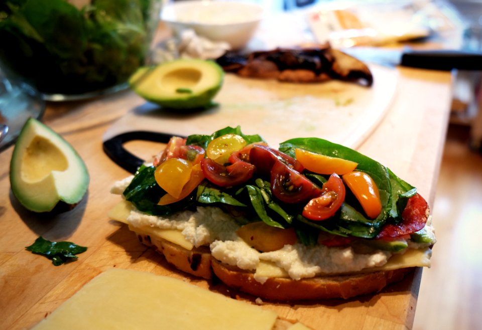 Vegetable Sandwich With Avocado