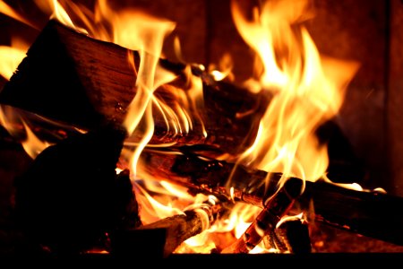 Close Up Of Burning Fire photo