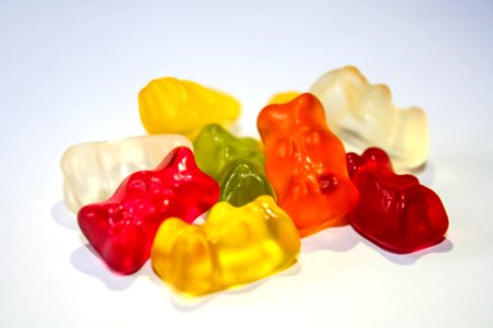 Orange Red Yellow Green Gummie Bears