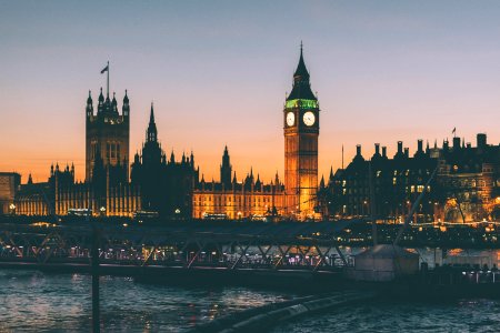 Big Ben And Parliament London England At Sunset photo