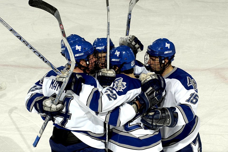Hockey Team Celebrating