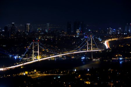 Istanbul Turkey At Night photo