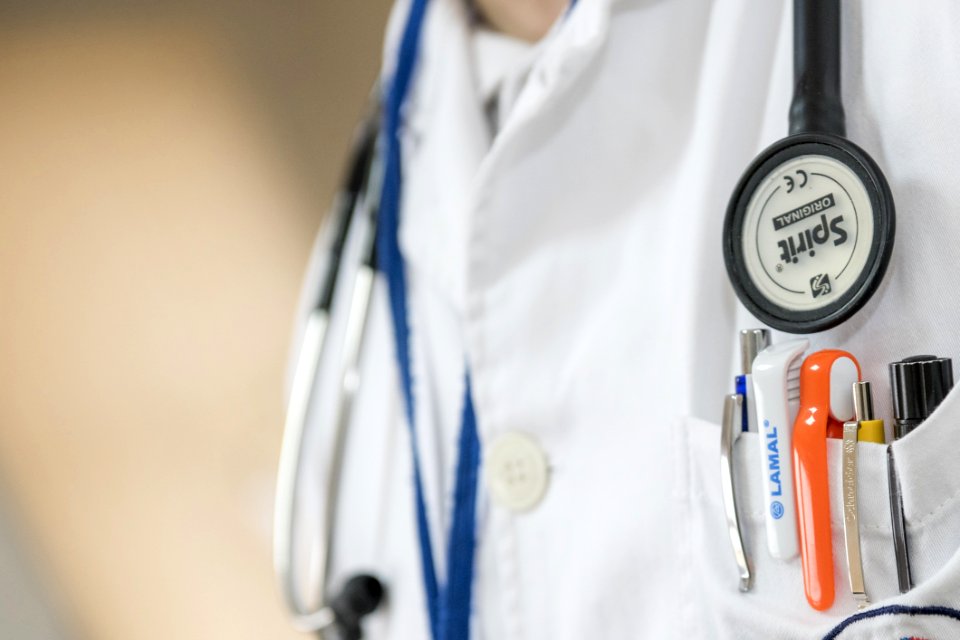 Macro Photo Of Stethoscope And Pens