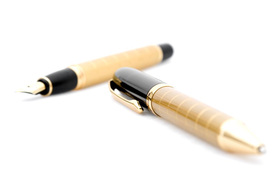 Gold Pen And Fountain Pen