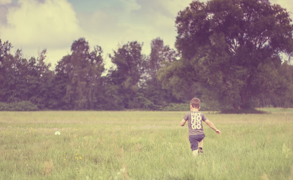Cheerful children vintage