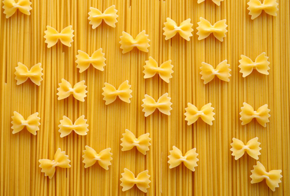 Ribbon Pastry Pasta On Fettuccini