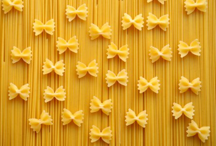 Ribbon Pastry Pasta On Fettuccini
