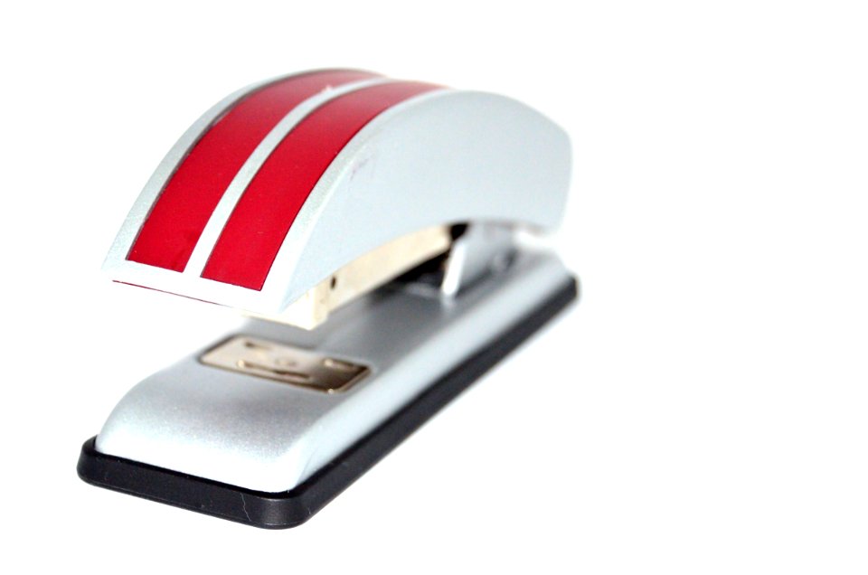 Red Striped Stapler