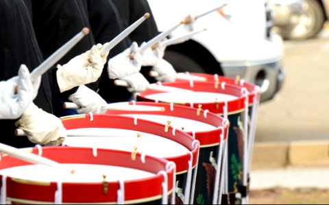 Group Of People Playing Drums During Daytime photo
