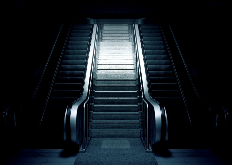 Escalator And Stairs photo