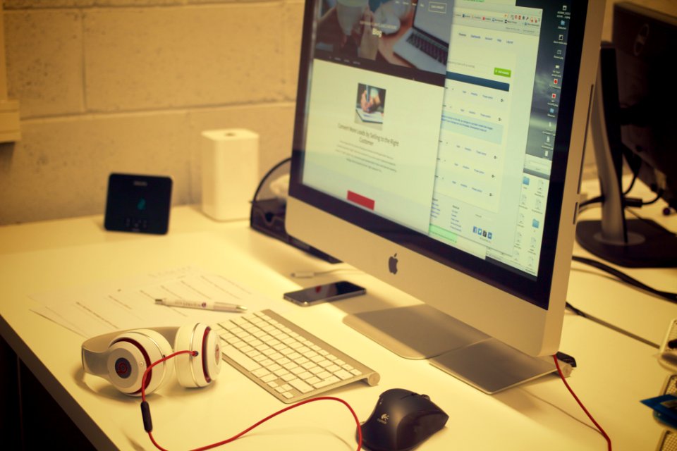 Computer On Desktop
