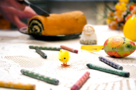 Easter Eggs And Crayons