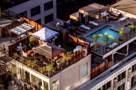 Eagle Eye View Of Condominium And Swimming Pool