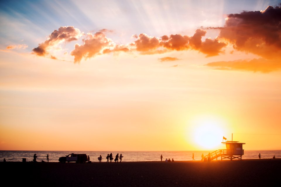 Beach At Sunset