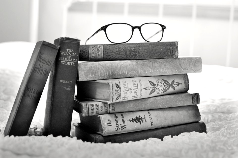Eyeglasses On Books