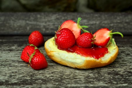 Strawberry Jam And Bread photo