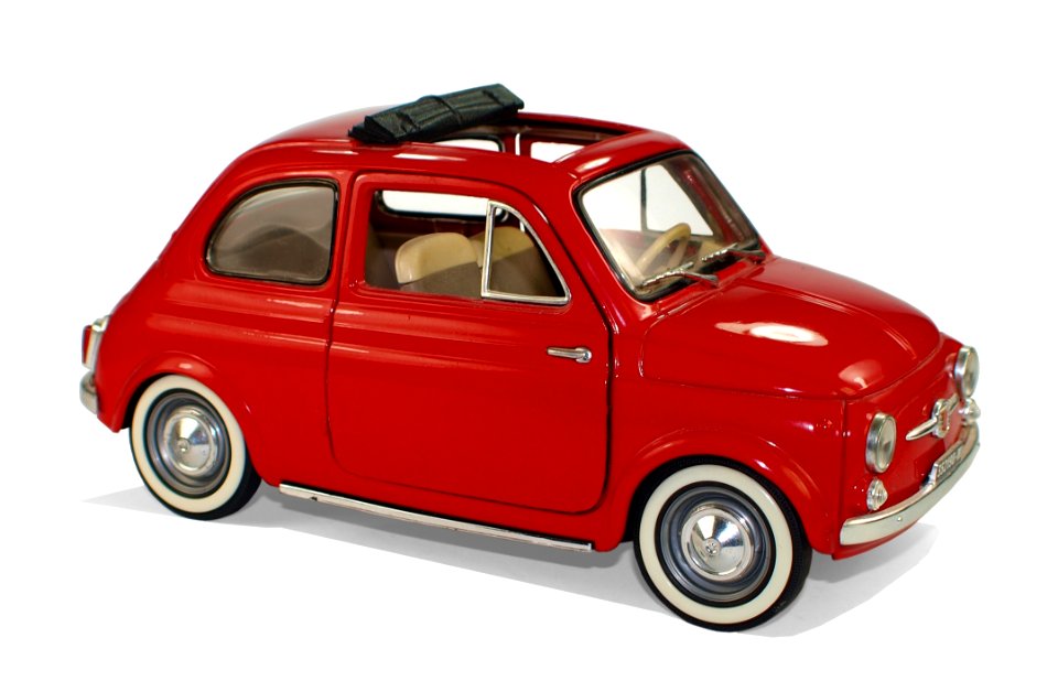 Red Classic Fiat 500