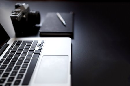 Laptop Computer And Camera photo