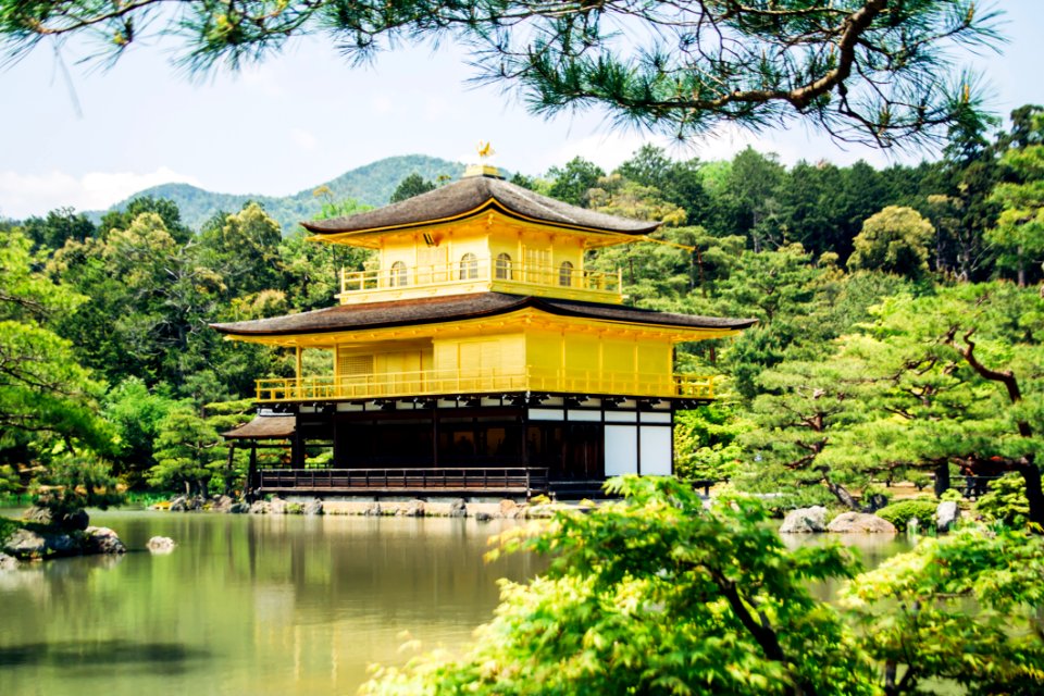 Pagoda Beside Trees And River