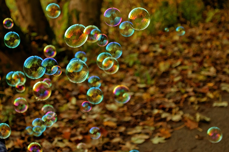 Colors floating shimmer