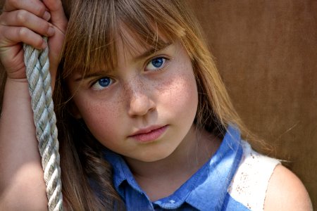 Young Girl With Rope photo