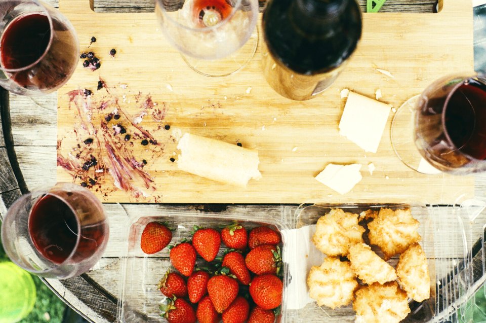 Drinks And Sweets On Tabletop