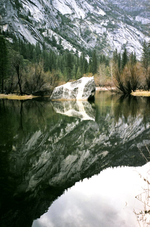 Mountainside Reflecting In Alpine Lake