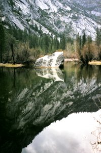 Mountainside Reflecting In Alpine Lake