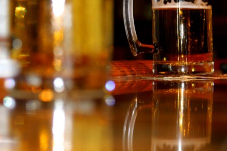 Close-up Of Beer Bottles