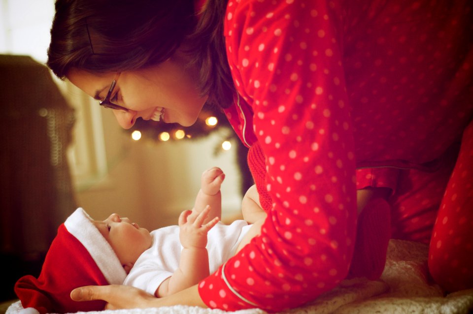 Close-up Of Mother And Daughter photo