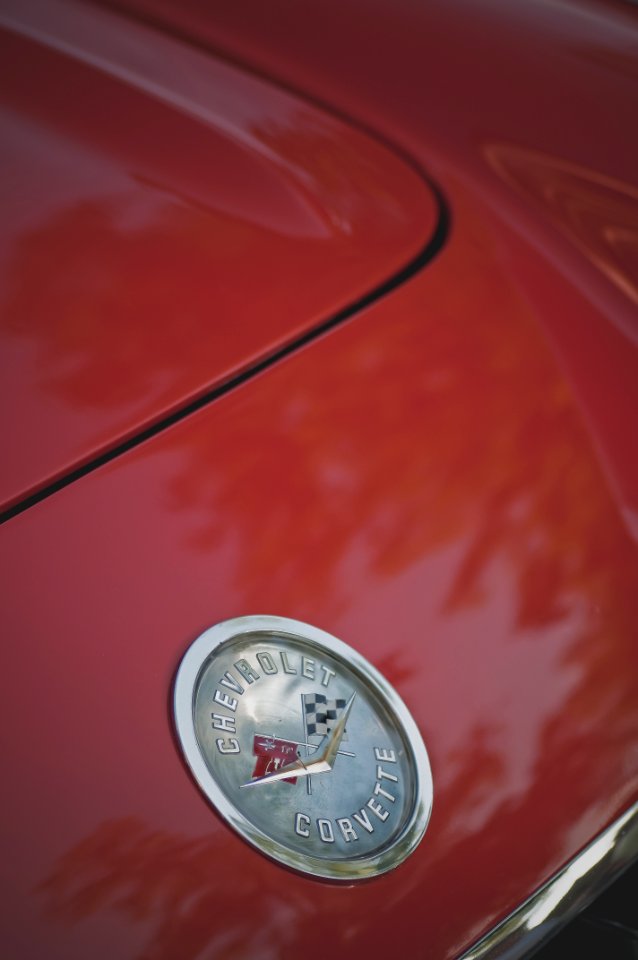 Chevrolet Corvette Logo On Hood