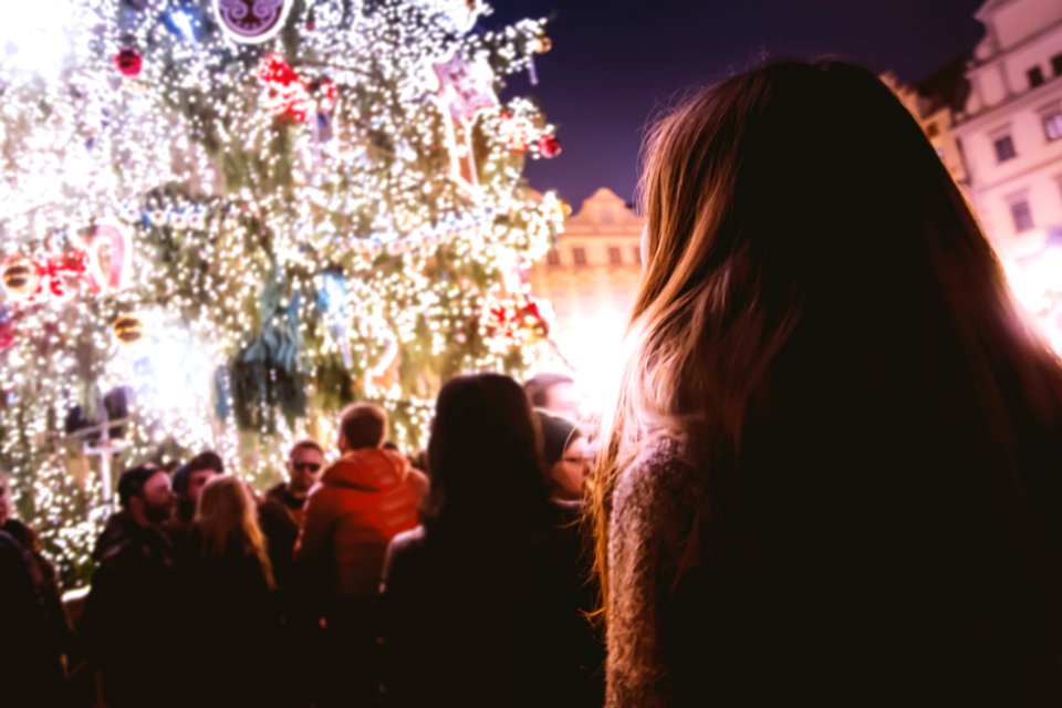 People At Christmas Festival