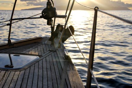 Bow Of Boat On Water photo