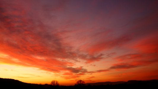 Orange Skies At Sunset photo