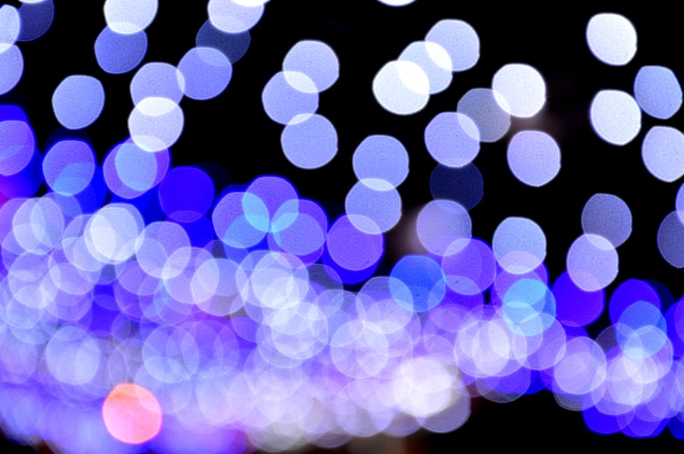 Blue Bokeh Lights