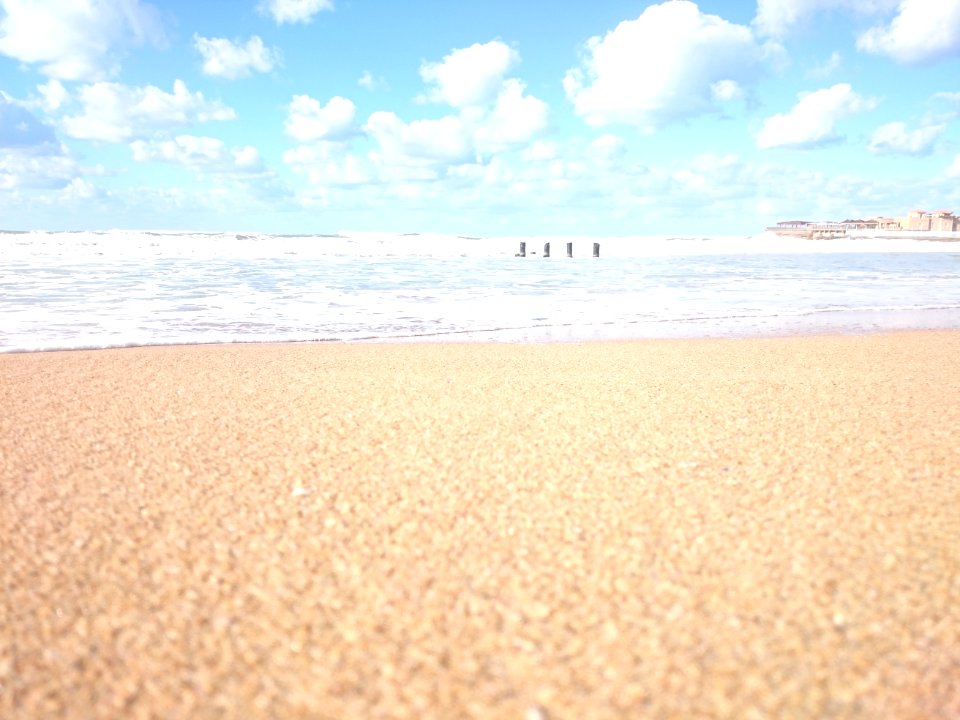 Beach Sea And Sky In Pastel Colors