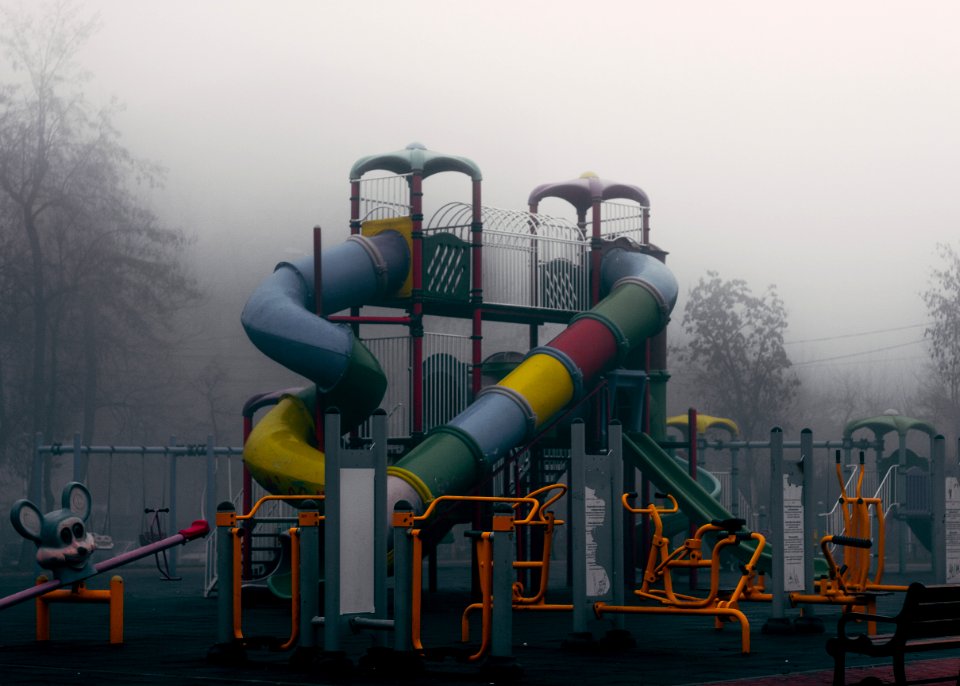 Playground In Fog