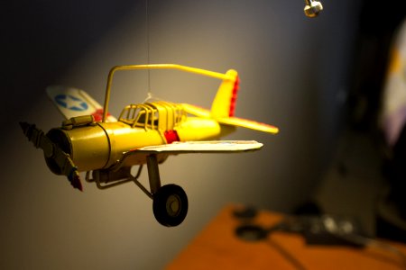 Model Aeroplane Hanging From The Ceiling photo