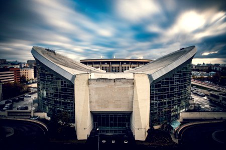White And Gray Concrete Stadium