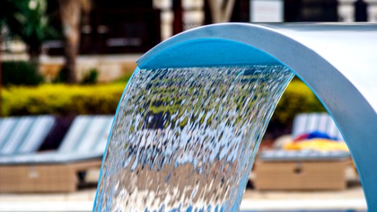 Fountain In Resort Pool