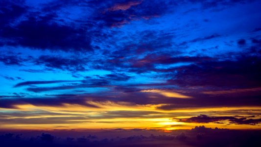 Blue And Gold Sunset photo
